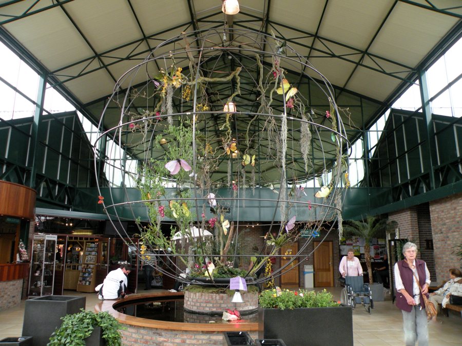 Eingang der Orchideeënhoeve in Luttelgeest
