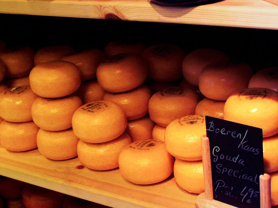 Gouda-Käseräder in Amsterdam