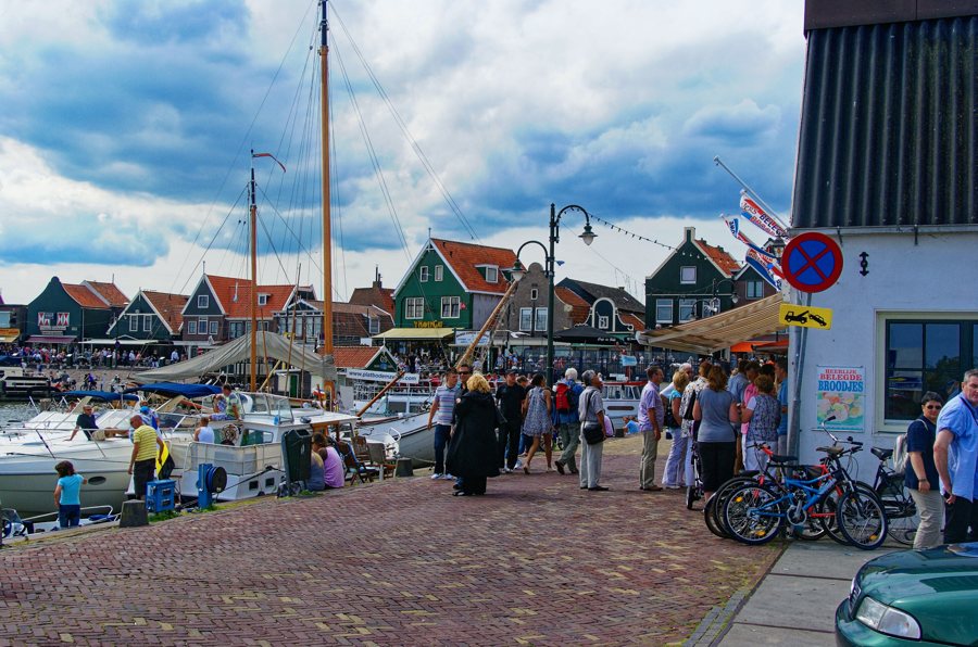 Volendam vom Havendijkje, Blick nach WNW