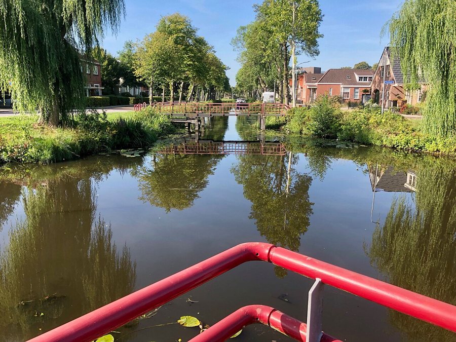 Drouwenermond-Mündung mit Brücke im Stadskanaal