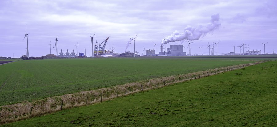 Panorama über Eemshaven