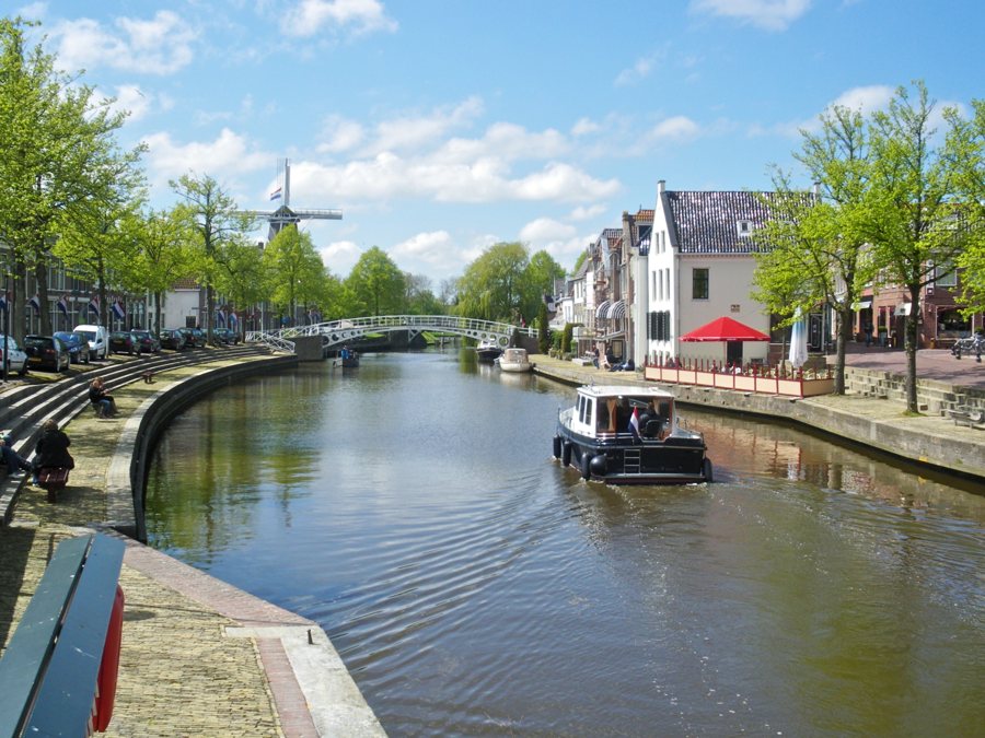 Het Kleindiep in Dokkum