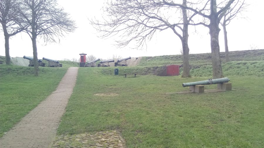 Kanonen auf der Festung Bourtange