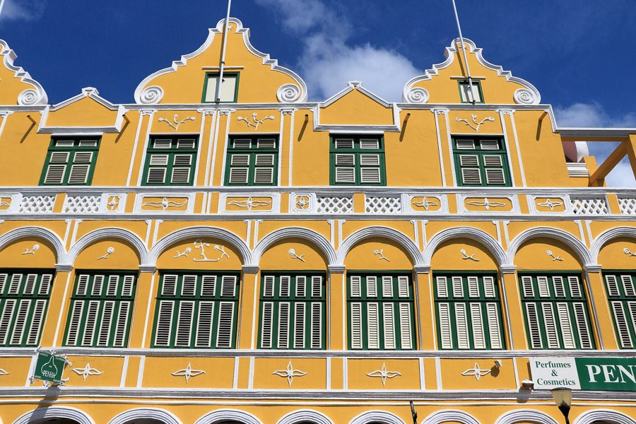 Historisches Gebäude in Punda, Willemstad, Curaçao