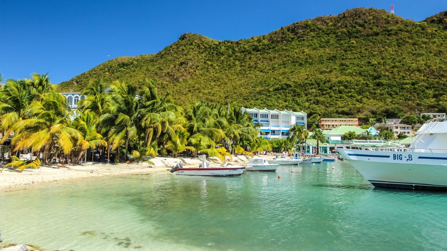 Great Bay Beach in Philipsburg auf Sint Maarten