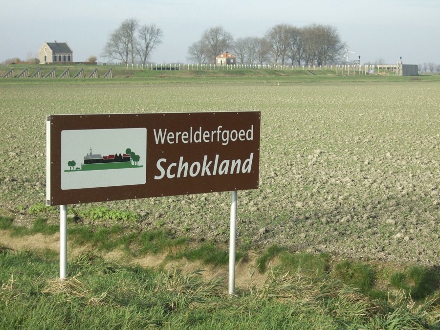 Polderlandschaft bei Schokland in Flevoland
