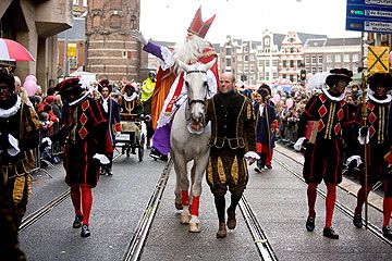 Ankunft Sinterklaas mit Zwarte Piet